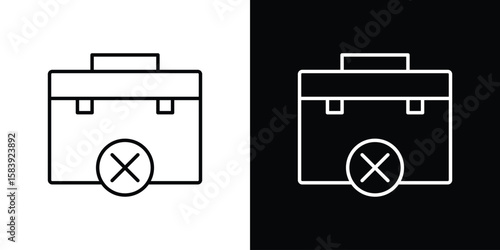 Unemployment icon for concept and graphic design. Collection of high quality black style vector icons