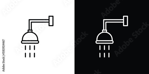 Shower Head icon for concept and graphic design. Collection of high quality black style vector icons