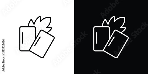 Mint gum icon for concept and graphic design. Collection of high quality black style vector icons