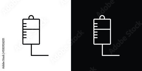 Intravenous icon for concept and graphic design. Collection of high quality black style vector icons