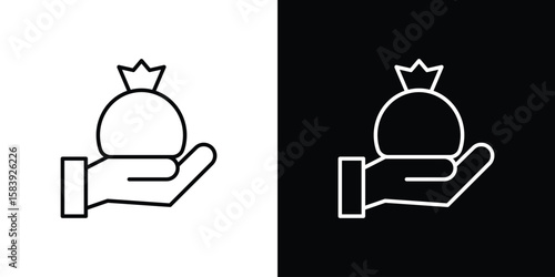 Inheritance law icon for concept and graphic design. Collection of high quality black style vector icons