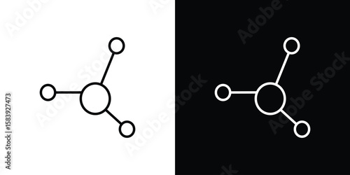 Decentralized icon for concept and graphic design. Collection of high quality black style vector icons