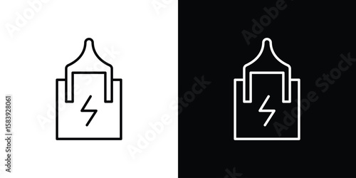 Circuit Breaker icon for concept and graphic design. Collection of high quality black style vector icons
