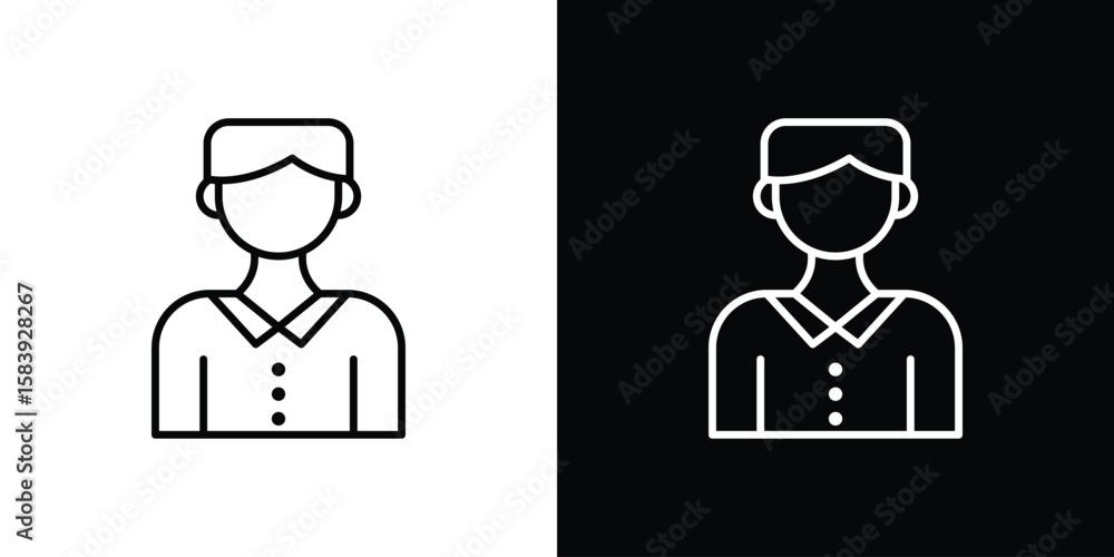Cashier icon for concept and graphic design. Collection of high quality black style vector icons Cashier icon for concept and graphic design. Collection of high quality black style vector icons