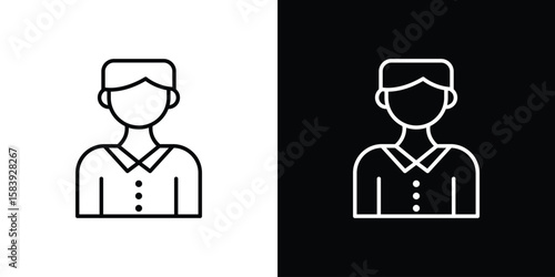 Cashier icon for concept and graphic design. Collection of high quality black style vector icons