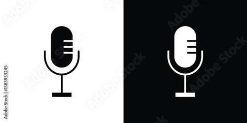 Voice recognition icon glyphs vectors. Web flat pack.