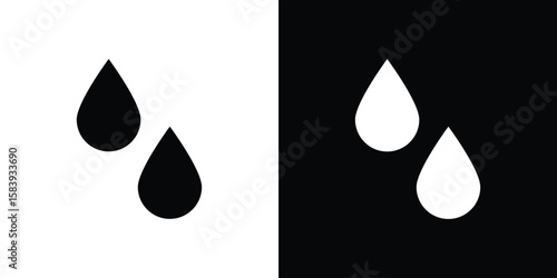 Tear drop icon glyphs vectors. Web flat pack.