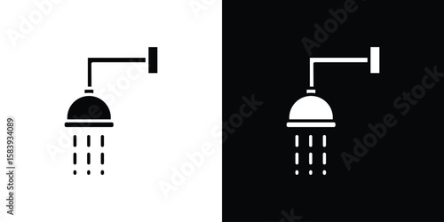 Shower Head icon glyphs vectors. Web flat pack.