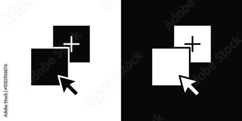 Drag and drop icon glyphs vectors. Web flat pack.