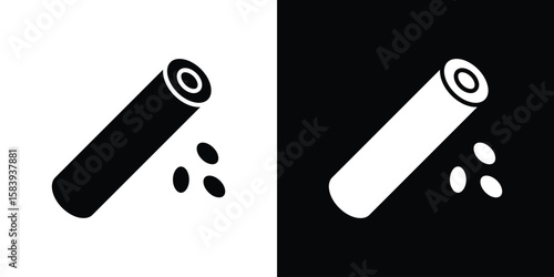 Blood vessel icon glyphs vectors. Web flat pack.