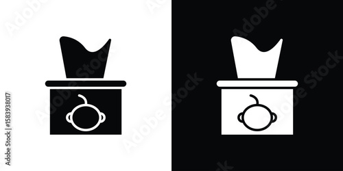 baby wipe icon glyphs vectors. Web flat pack.