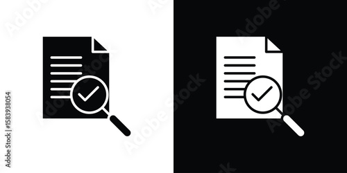 Auditors icon glyphs vectors. Web flat pack.