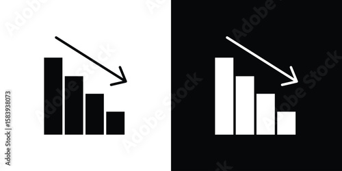Attrition icon glyphs vectors. Web flat pack.