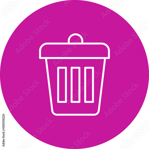 Junk  Pink Circle  Icon Design