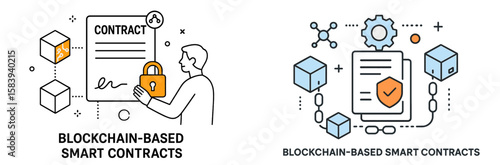 Exploring blockchain-based smart contracts through illustrated concepts and examples