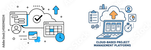 Cloud-based project management platforms enhance team productivity and collaboration in remote work environments