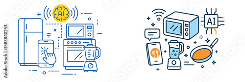 Smart appliances utilize artificial intelligence for improved kitchen efficiency and user convenience