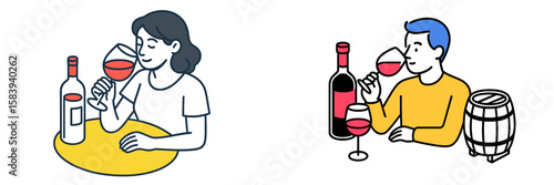 Enjoying wine tasting with friends while exploring different flavors in a cozy setting