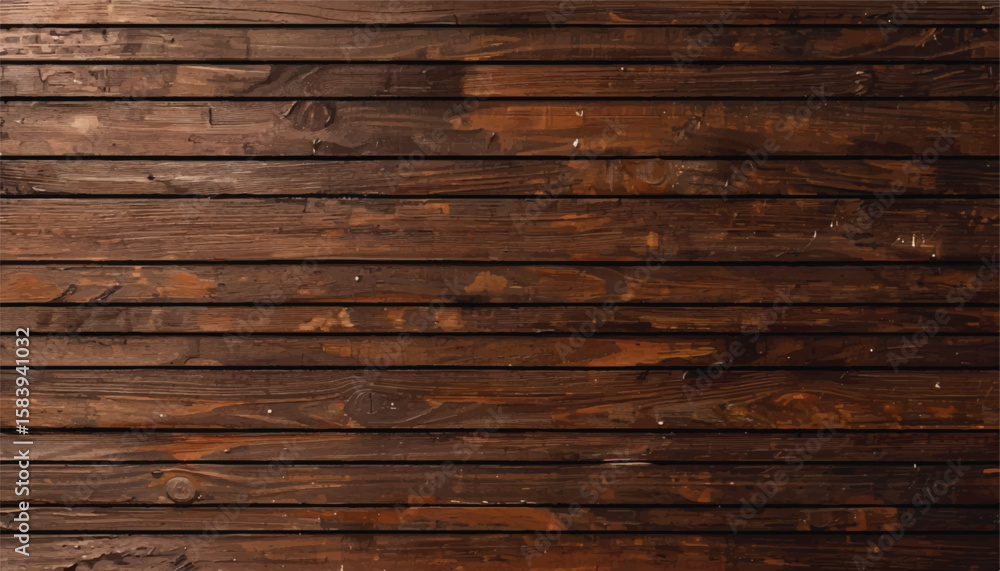 Fototapeta premium Close up of wall made of wooden planks. Wood plank texture background. Wood panels. Wooden background.