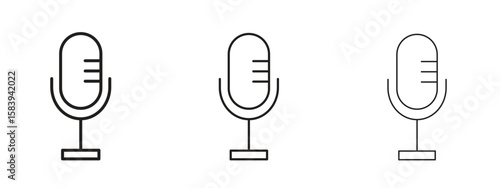 Voice recognition icon for Website or Apps Elements, Logo. Pixel vector graphics