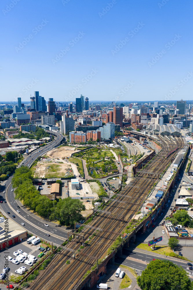 Fototapeta premium downtown Manchester Skyline
