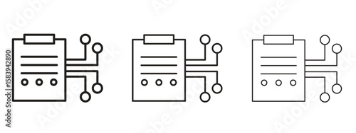 Smart contract icon for Website or Apps Elements, Logo. Pixel vector graphics
