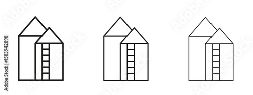 Silo icon for Website or Apps Elements, Logo. Pixel vector graphics