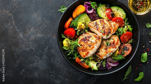 Wallpaper Mural Fried fish fillet & veggies. Torontodigital.ca