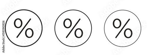 Percent icon for Website or Apps Elements, Logo. Pixel vector graphics
