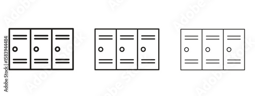 Locker icon for Website or Apps Elements, Logo. Pixel vector graphics