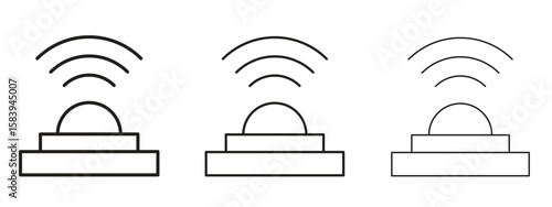 Infrared icon for Website or Apps Elements, Logo. Pixel vector graphics