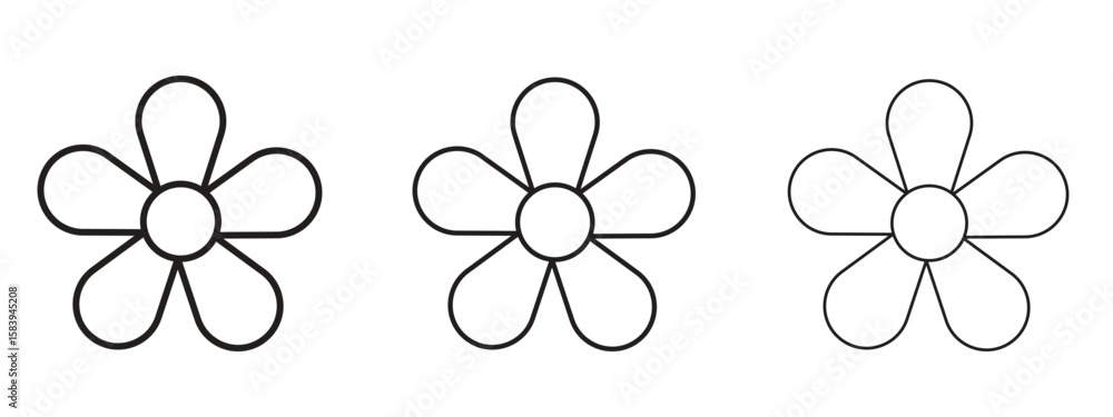Obraz premium Hypericum icon for Website or Apps Elements, Logo. Pixel vector graphics