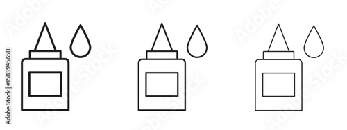 Glue icon for Website or Apps Elements, Logo. Pixel vector graphics