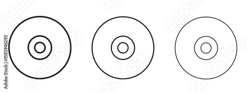 DVD icon for Website or Apps Elements, Logo. Pixel vector graphics