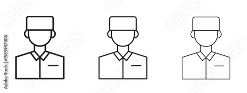 Concierge icon for Website or Apps Elements, Logo. Pixel vector graphics
