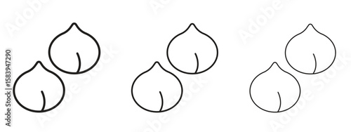 Chickpeas hummus icon for Website or Apps Elements, Logo. Pixel vector graphics
