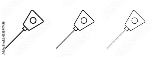 Car dipstick icon for Website or Apps Elements, Logo. Pixel vector graphics