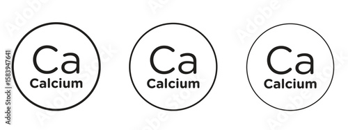 Calcium icon for Website or Apps Elements, Logo. Pixel vector graphics