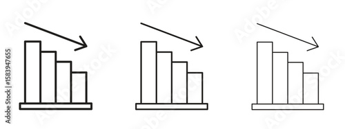 Business performance icon for Website or Apps Elements, Logo. Pixel vector graphics