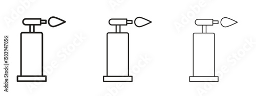 Blowtorch icon for Website or Apps Elements, Logo. Pixel vector graphics
