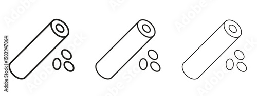 Blood vessel icon for Website or Apps Elements, Logo. Pixel vector graphics