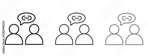 Affiliate link icon for Website or Apps Elements, Logo. Pixel vector graphics