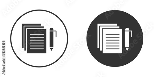 Wills and trusts icon simple solid style concept. Clipart vectors