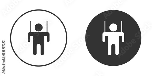 Puppet icon simple solid style concept. Clipart vectors