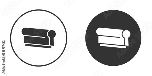 Print screen icon simple solid style concept. Clipart vectors