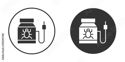 Pesticide icon simple solid style concept. Clipart vectors