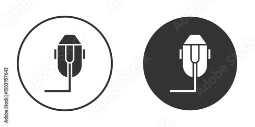 Oxygen mask icon simple solid style concept. Clipart vectors