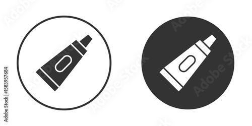 Ointment icon simple solid style concept. Clipart vectors