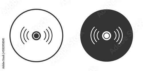 Livestream icon simple solid style concept. Clipart vectors