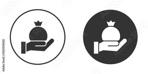 Inheritance law icon simple solid style concept. Clipart vectors